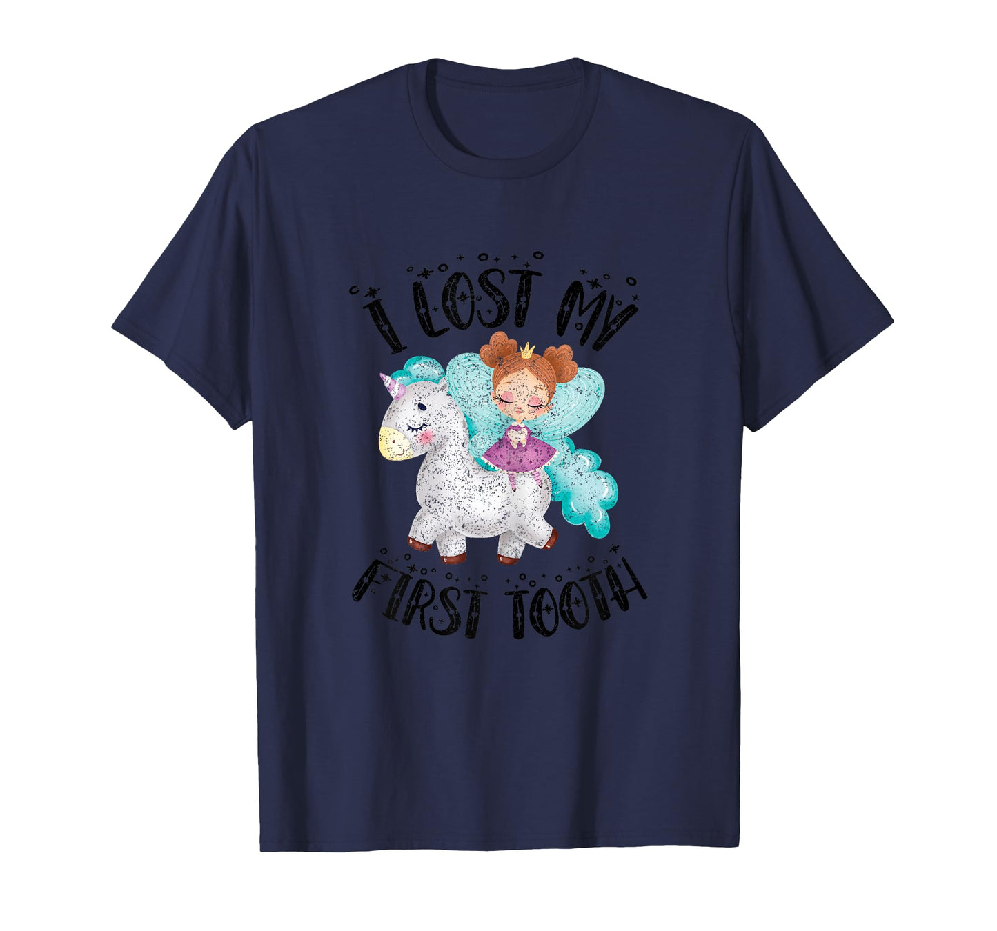 Cute Novelty I Lost My First Baby Tooth Out Fairy Unicorn T-Shirt
