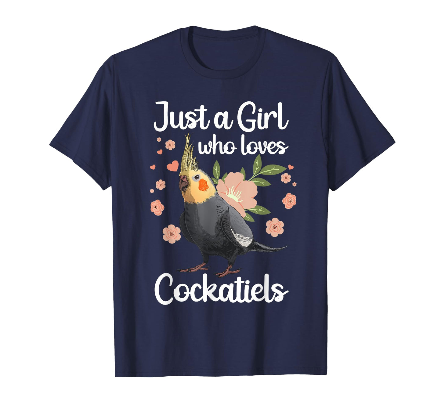 Cool Cockatiel For Women Girls Parrot Bird Lover Parakeet T-Shirt