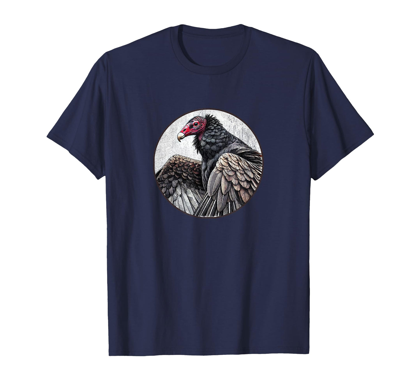 Retro Turkey Vulture Distressed Design by Bird Fan T-Shirt