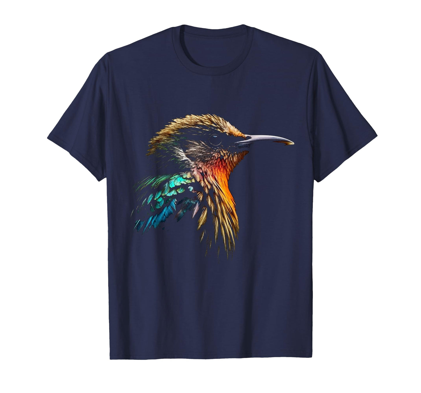 Bird Portrait Colourful Art Animal Motif Bird T-Shirt