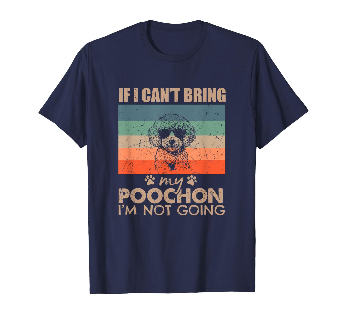 Funny Dog If I Can't Bring My Poochon I'm Not Going Dog Xmas T-Shirt