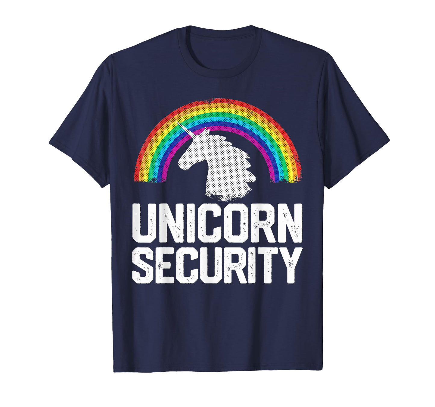 UNICORN SECURITY Funny Rainbow Cute Halloween Costume Gift T-Shirt