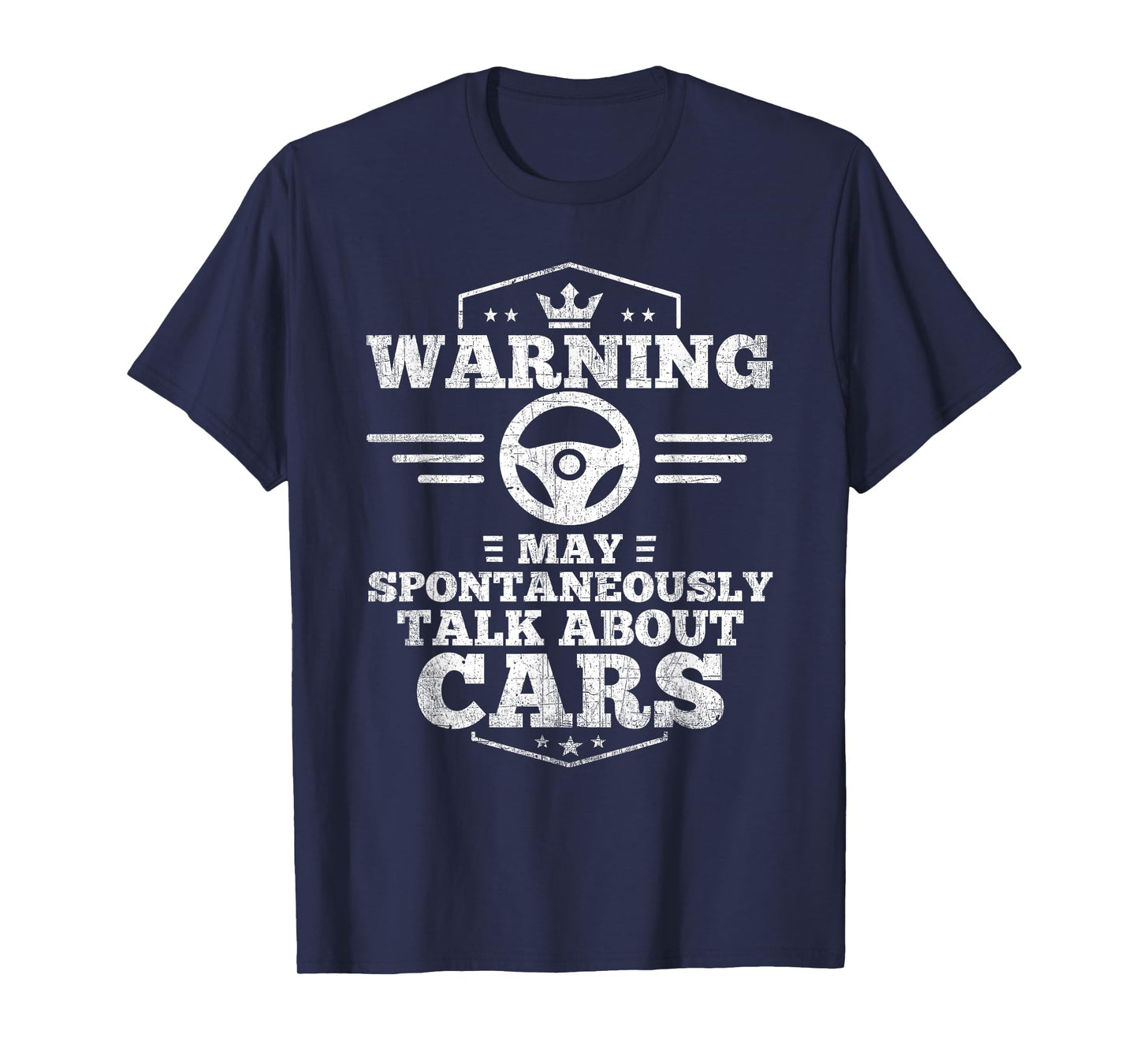 Auto Mechanic T-Shirt Warning I May Spontaneously Talk Cars T-Shirt