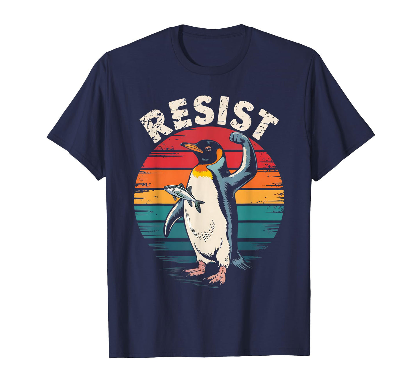 Funny Resist Penguin Activism Graphic We Stand With Penguins T-Shirt