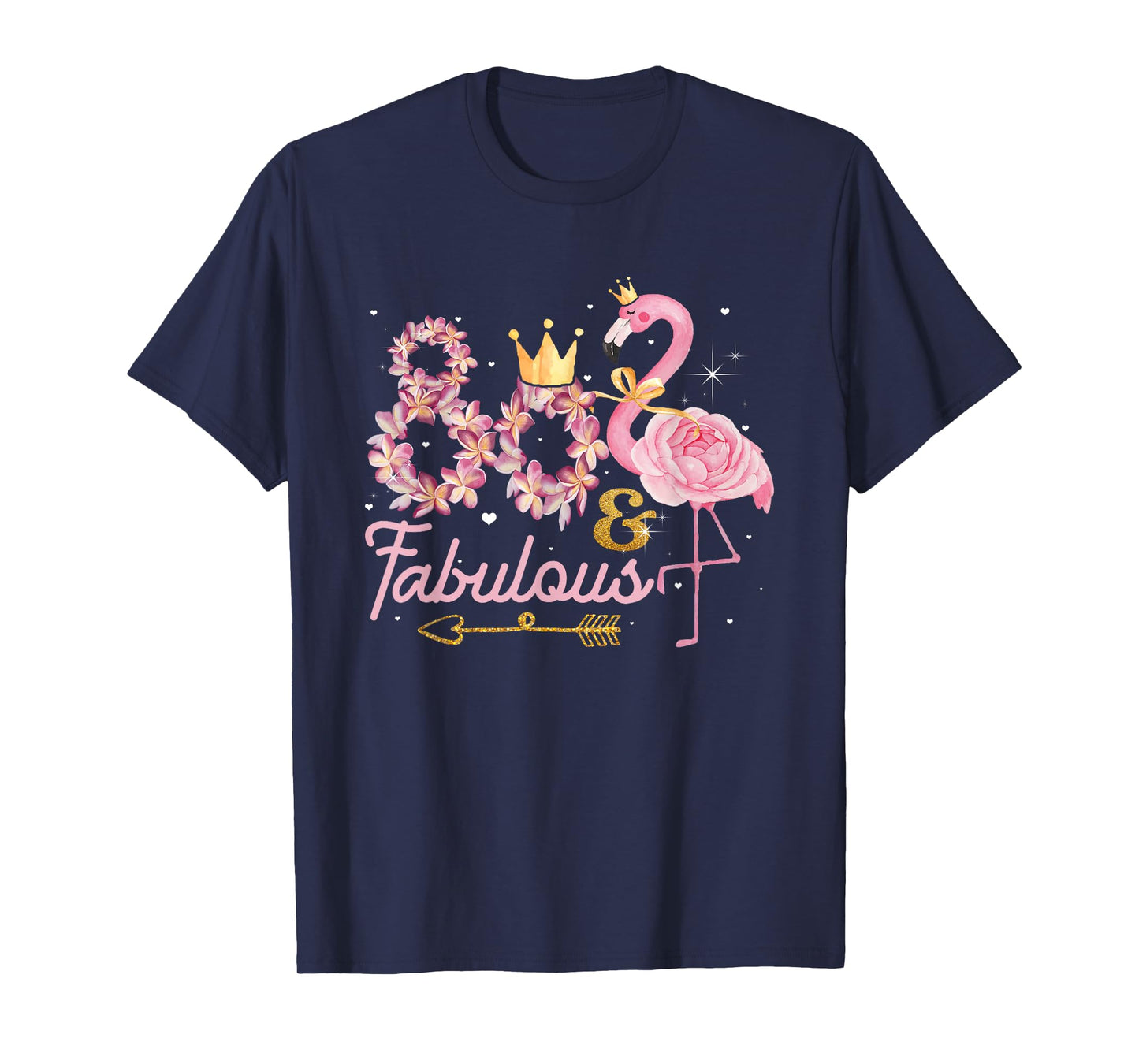 80 And Fabulous Flamingo 80th Birthday 1942 T-Shirt