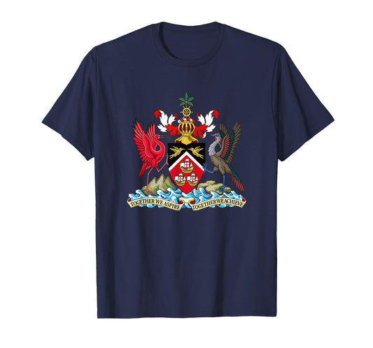 Trinidad & Tobago Coat Of Arms Emblem Symbol Birds T-Shirt T-Shirt