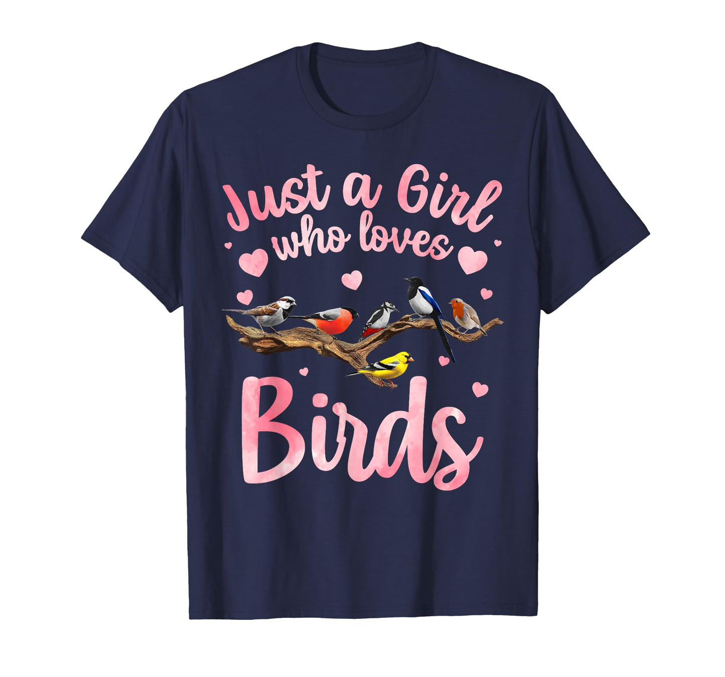 Cool Bird Watcher Art For Women Girls Birding Nerd Birder T-Shirt