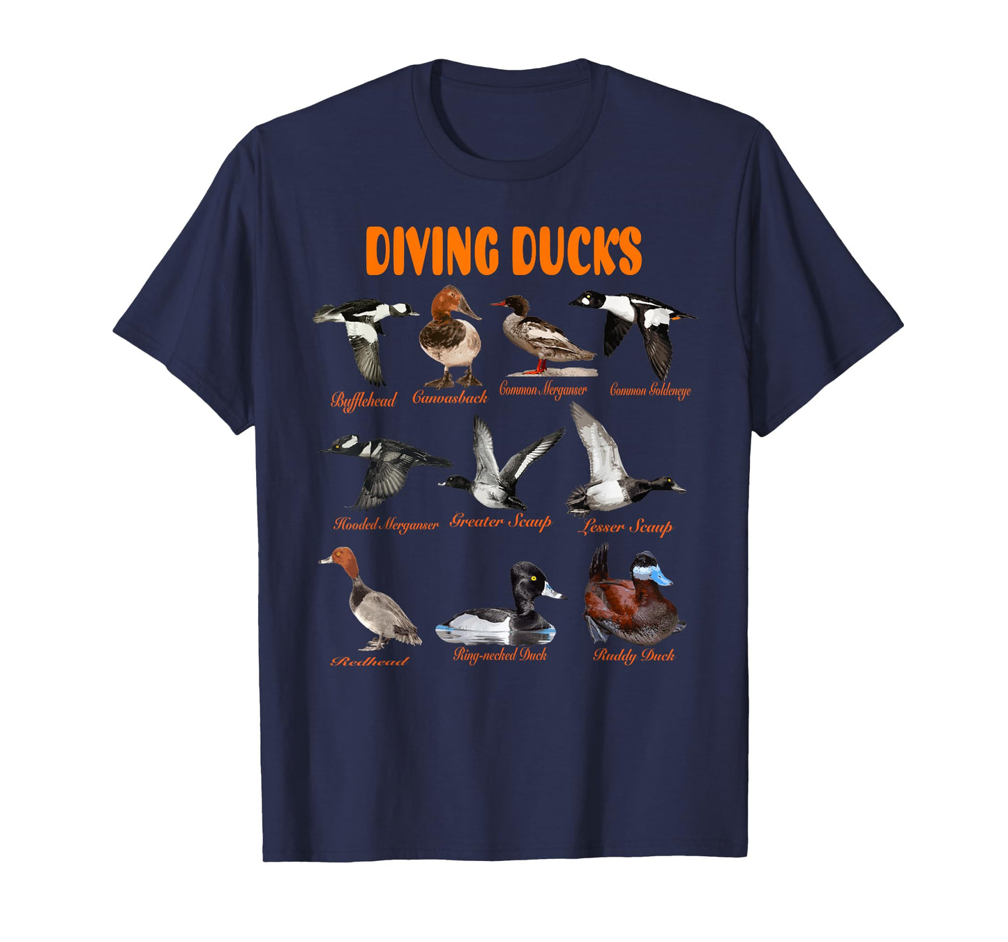 Diving Ducks Hunter Duck Hunting Trip Canvasback Merganser T-Shirt
