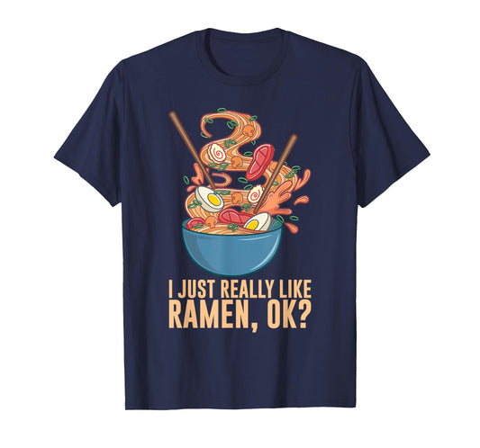 Funny Ramen Noodles Art For Men Women Noodle Ramen Lovers T-Shirt