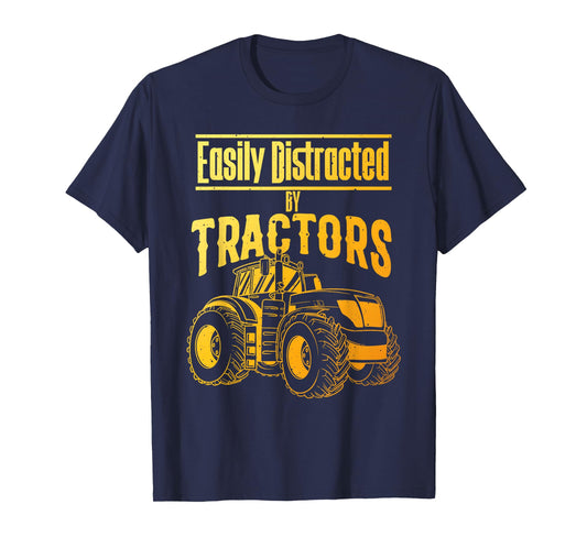 Funny Tractor Art For Men Women Toddler Farming Truck Farmer T-Shirt