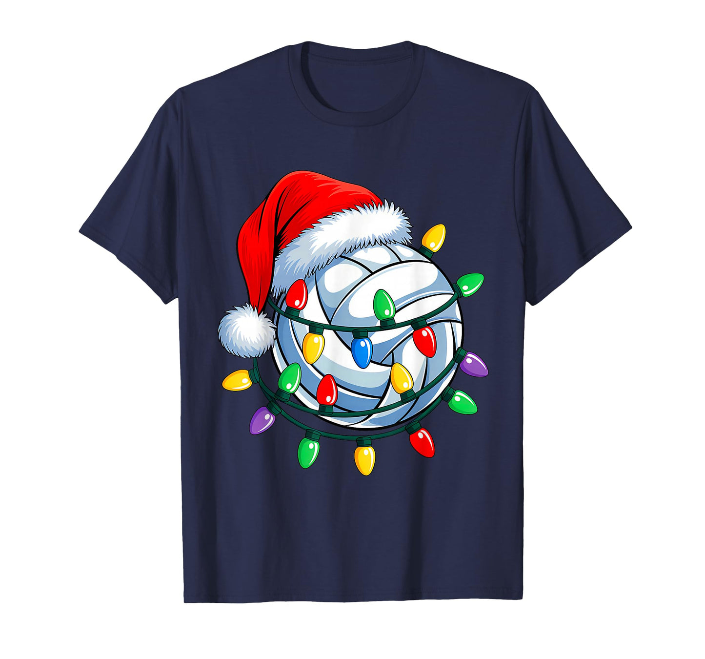Christmas Volleyball Xmas Santa Sports Hat Mens Womens Kids T-Shirt