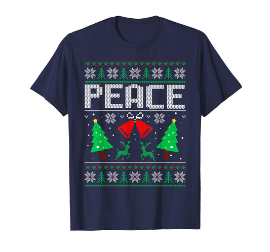 I'm Peace - I Come In Peace Couple Matching Ugly Christmas T-Shirt
