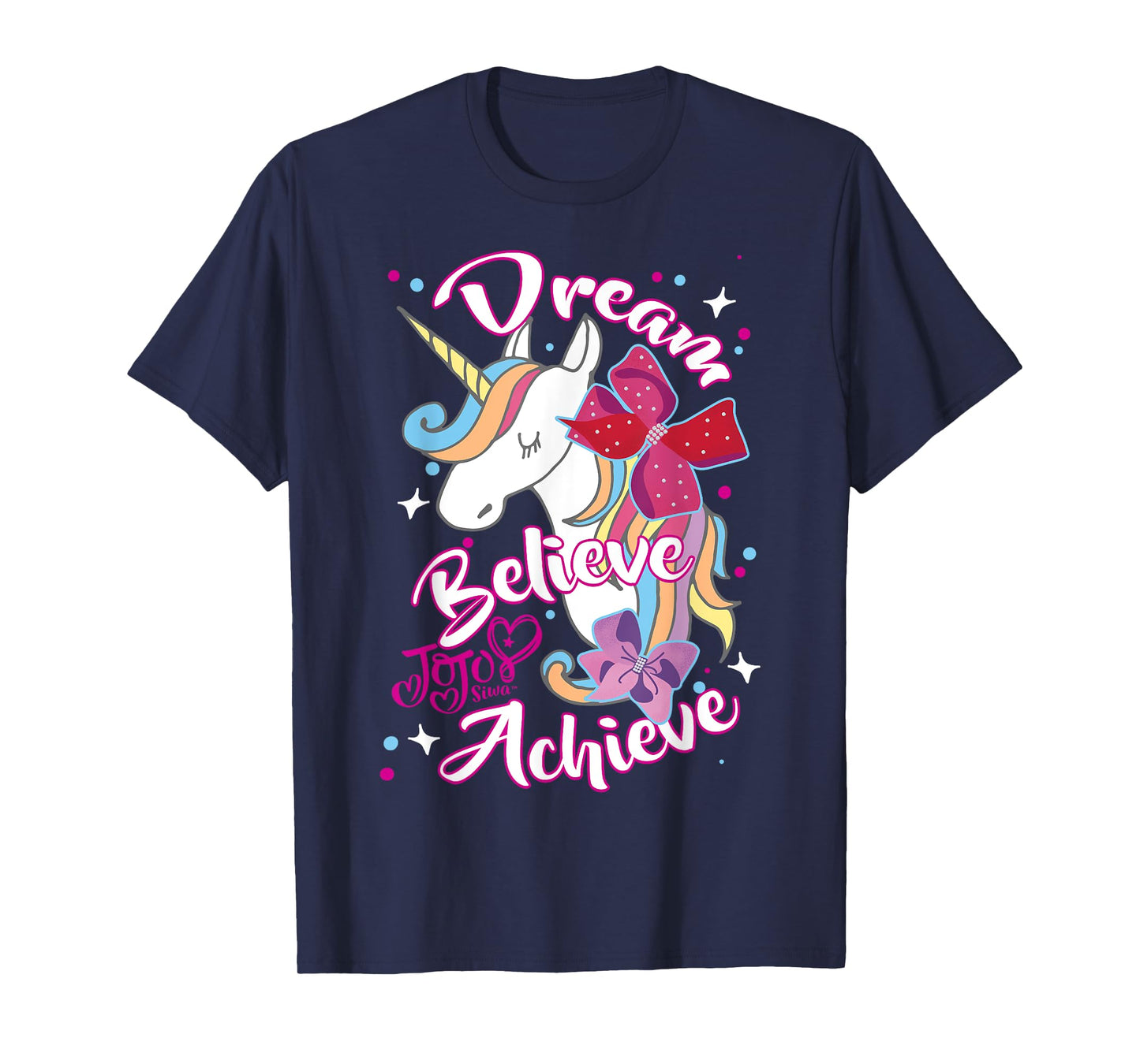 JoJo Siwa Dream Believe Achieve Unicorn T-Shirt