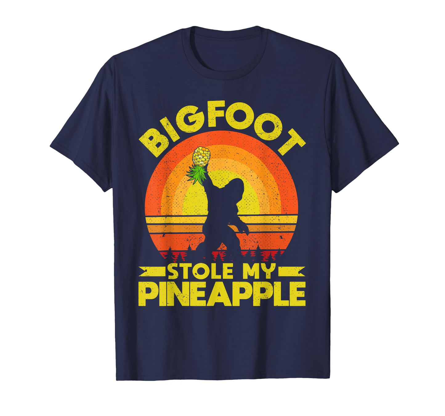 Bigfoot Stole My Pineapple Upside Down Pineapple Swinger T-Shirt