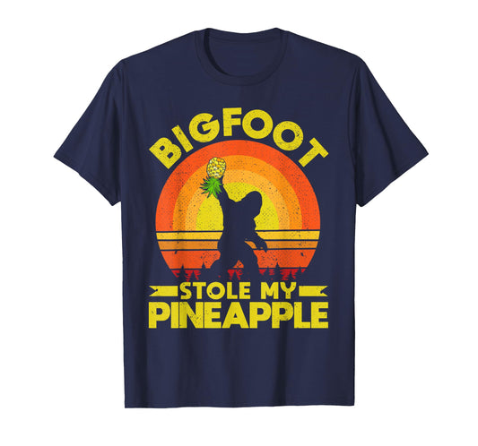 Bigfoot Stole My Pineapple Upside Down Pineapple Swinger T-Shirt
