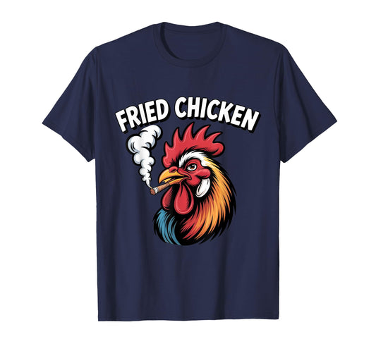 Fried Chicken 420 Weed Meme Stoner Smoking Cannabis T-Shirt