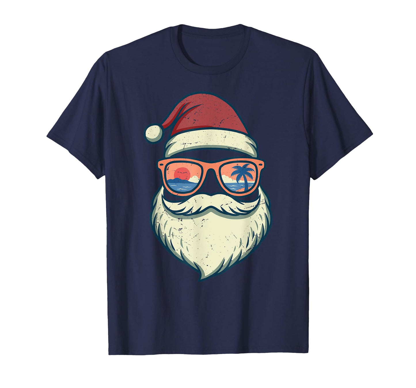 Santa Christmas In July Summer Hawaiian Christmas T-Shirt