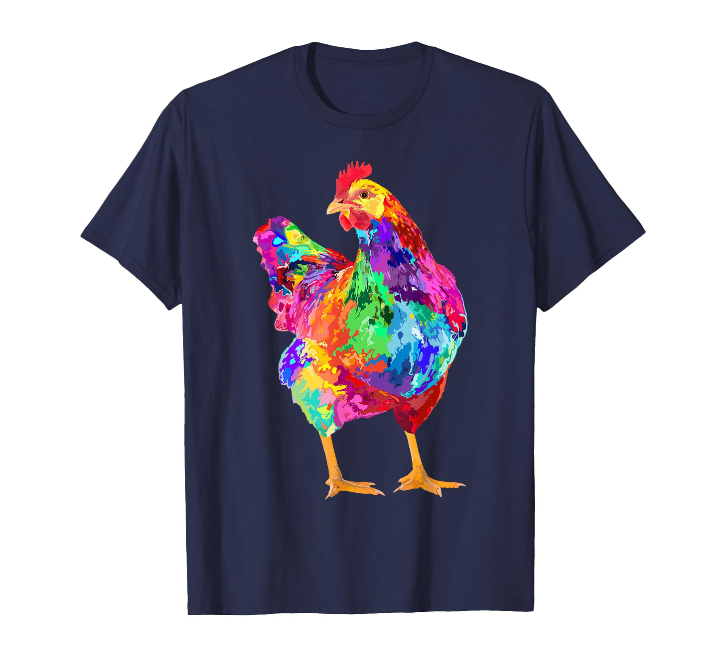 Chicken Lover Gifts Chicken Womens Colorful Cool Hen Mens T-Shirt