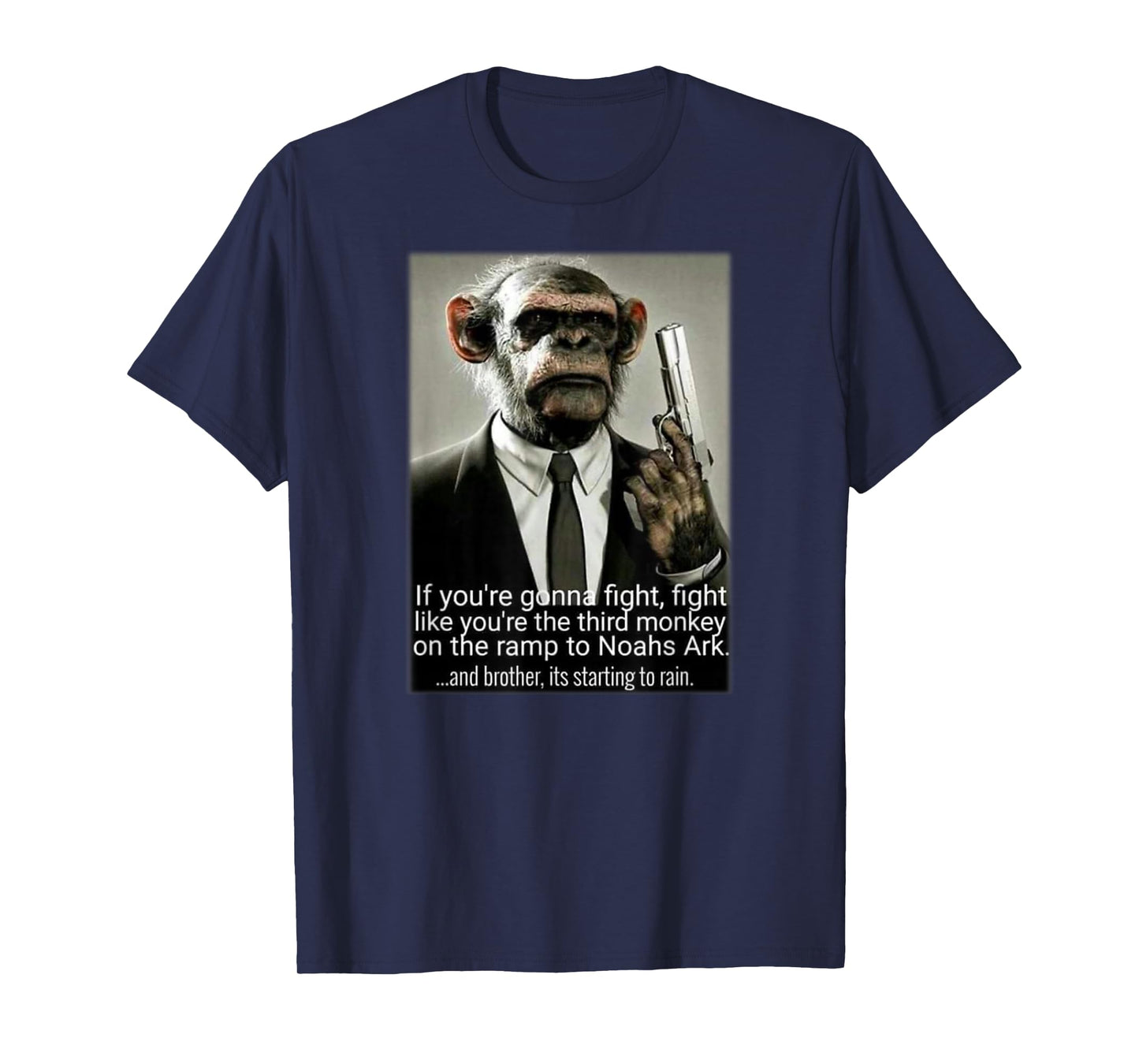 Fight Like your Third Monkey on Noahs Ark Pop Culture T-Shirt