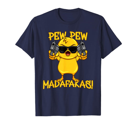 Funny Chicken Rooster Gun Farmer Saying T-Shirt