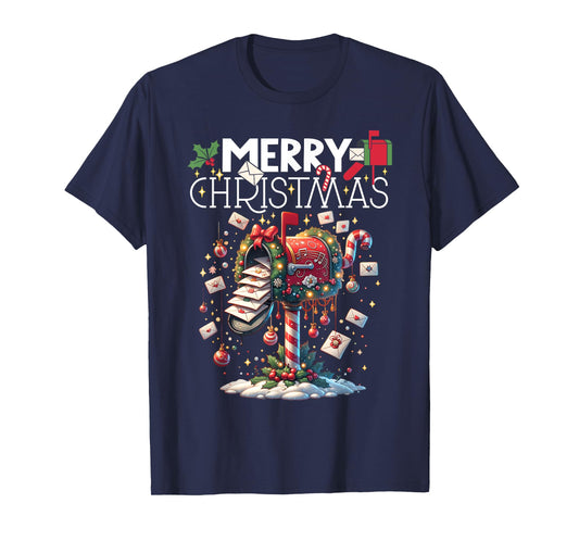 Merry Christmas Xmas Postal Worker Funny T-Shirt