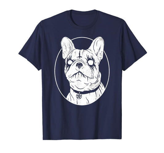 Black Metal French Bulldog - Gothic Heavy Metal Dog Shirt T-Shirt for Men Women