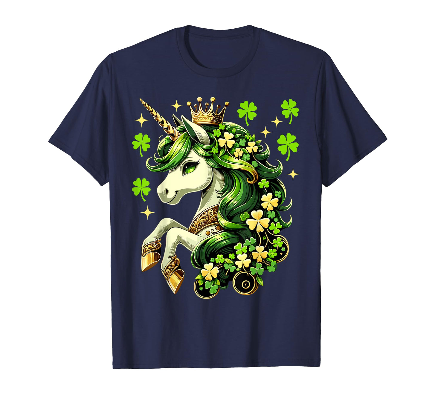 St Patrick Day Unicorn Girls Toddler Lepricorn Unicorn T-Shirt