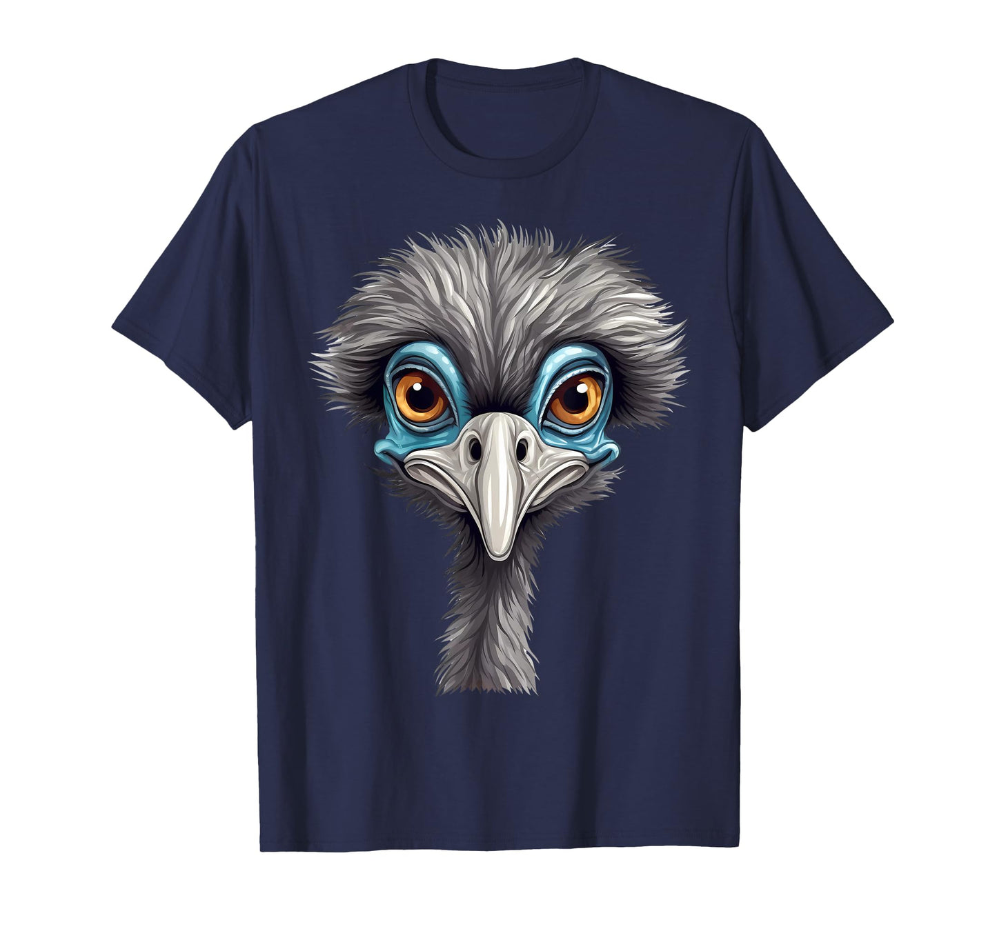 Funny Emu Lover Animal Face Ostrich T-Shirt