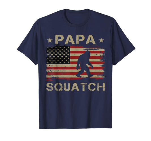 Papa Squatch Bigfoot Sasquatch Papasquatch Father's Day Men T-Shirt