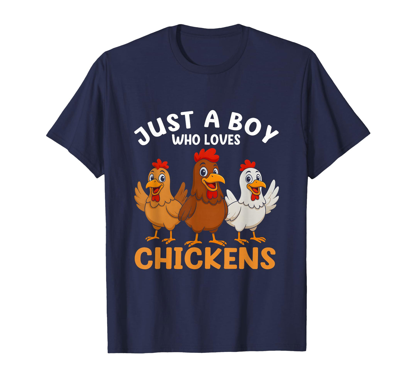 Just a Boy who loves Chickens Kids Boys Chicken T-Shirt