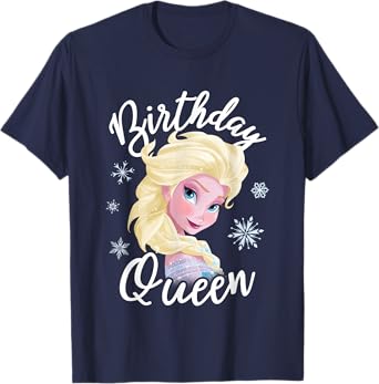 Disney Frozen Birthday Queen Elsa Big Chest Portrait T-Shirt