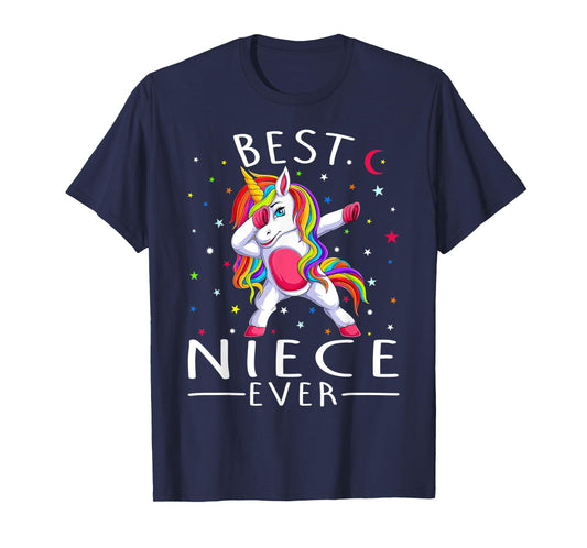 Best Niece Ever Dabbing Unicorn T-Shirt