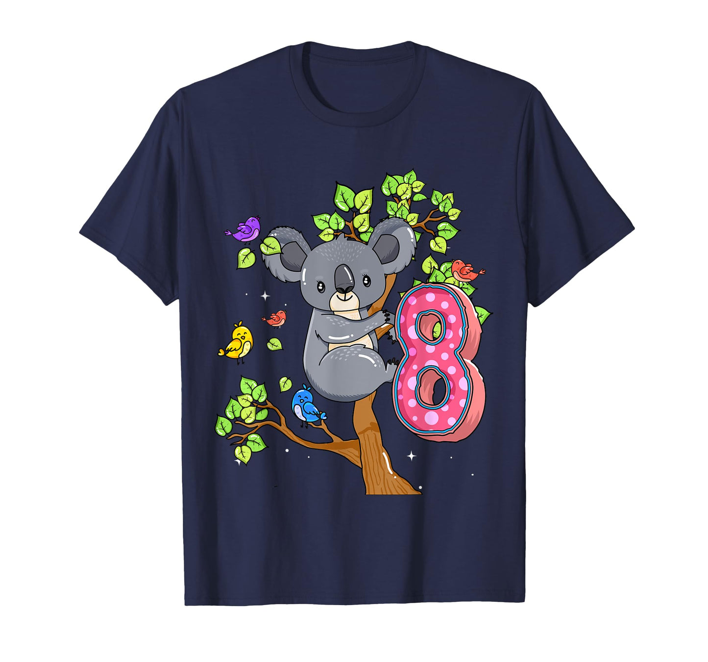 Koala Bear 8th Birthday Girl 8 Year Old Birthday Koalas Bday T-Shirt