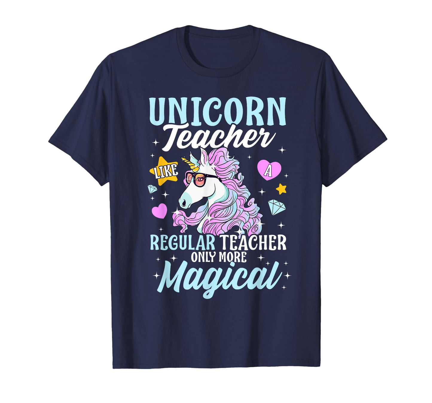 Unicorn Teacher Back To School Cute Magic Teacher Men Women Kids T-Shirt