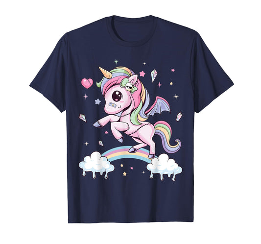Pastel Goth Cute Creepy Unicorn Wiccan Kawaii Menhera Witchy T-Shirt