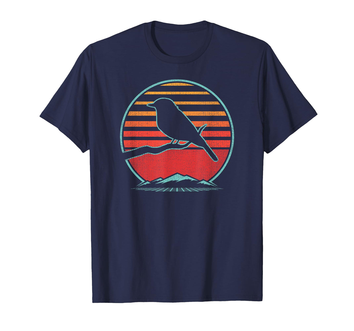 Bluebird Retro Vintage 80s Style Birding Gift T-Shirt