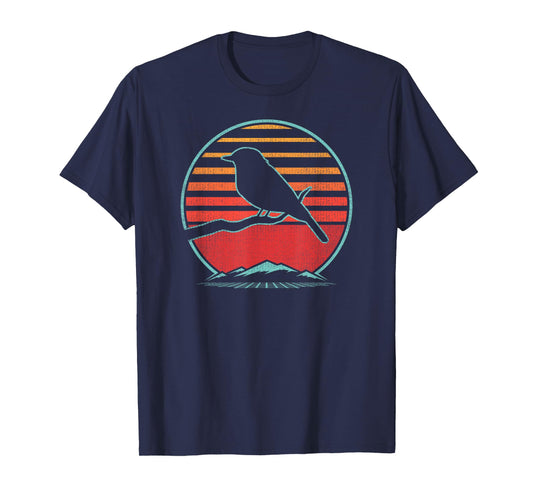 Bluebird Retro Vintage 80s Style Birding Gift T-Shirt
