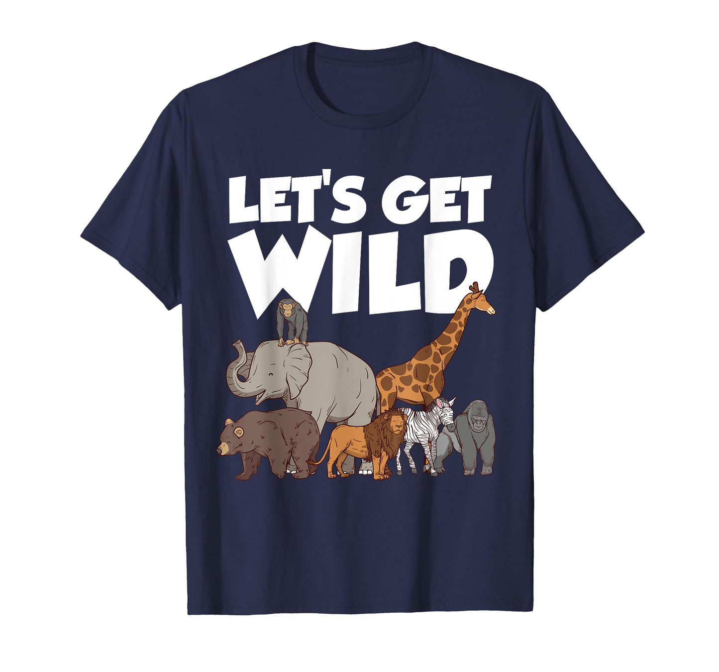 Funny Safari Art For Kids Boys Girls Zookeeper Safari Lover T-Shirt