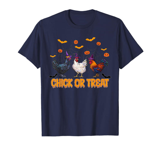 Cute Chicken Halloween Chick Or Treat T-Shirt