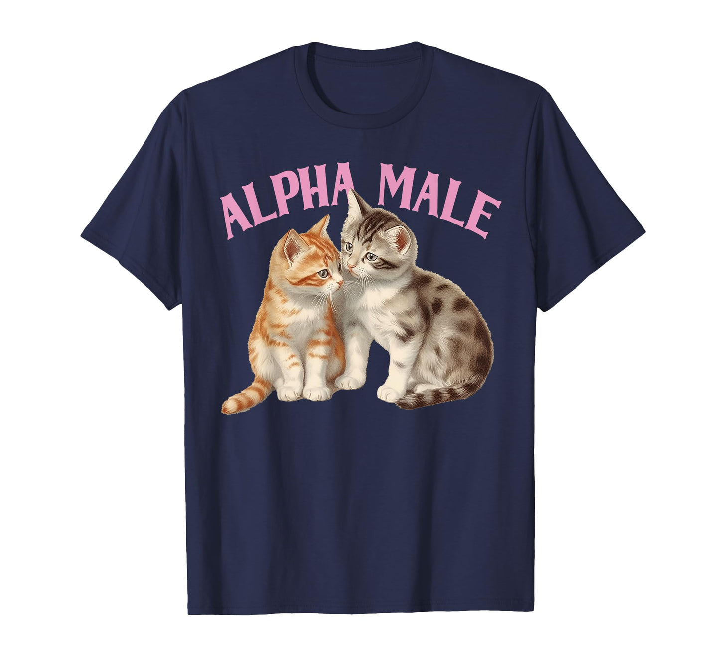 Alpha Cat Male Unicorn Ironic Humor Funny Kitten Weird Y2K T-Shirt