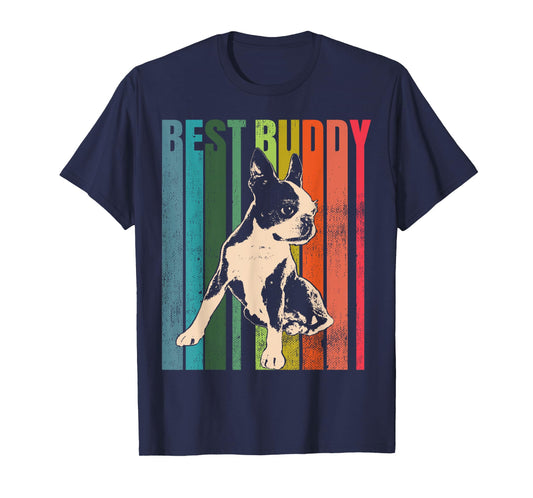 99 Gifts Boston Terrier Dog T-Shirt, Unisex-Adults & Kids, Black, Short Sleeve, Small