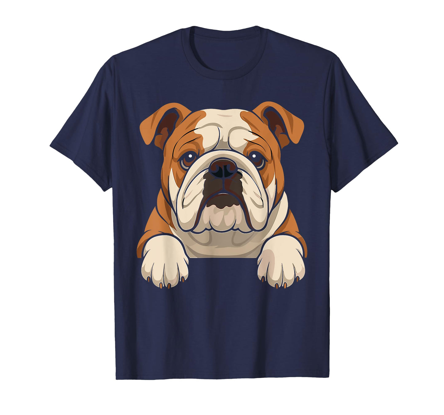 Funny English Bulldog Dog Lover Pocket T-Shirt