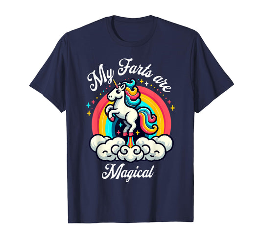 My Farts Are Magical Unicorn Rainbow Funny Farting Unicorn T-Shirt