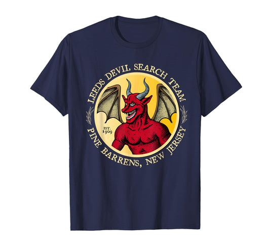 Leeds Devil Search Team Est 1909 Pine Barrens New Jersey T-Shirt