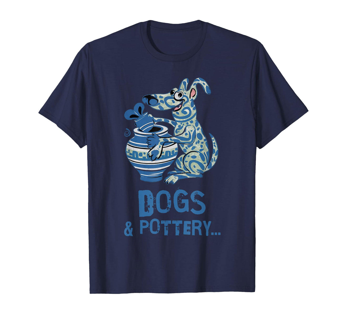 Dogs and Pottery Funny Dog Potter Art T-Shirt for Men Women Girls Kids
