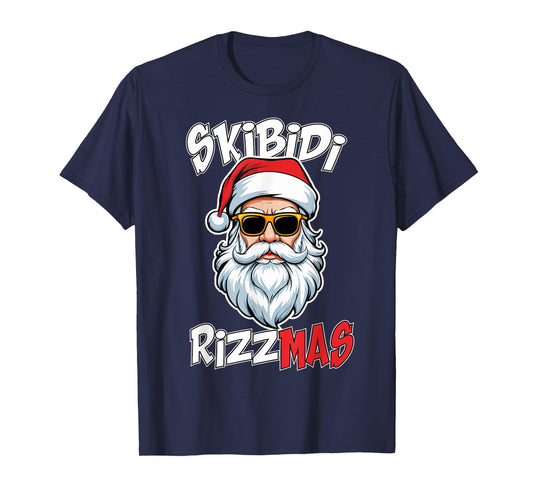 Skibidi Rizzmas Christmas Rizz Santa Claus Charisma Rizz T-Shirt