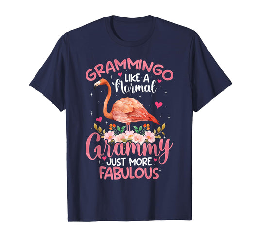 Grammingo like a normal Grammy Funny Flamingo Lover Grandma T-Shirt