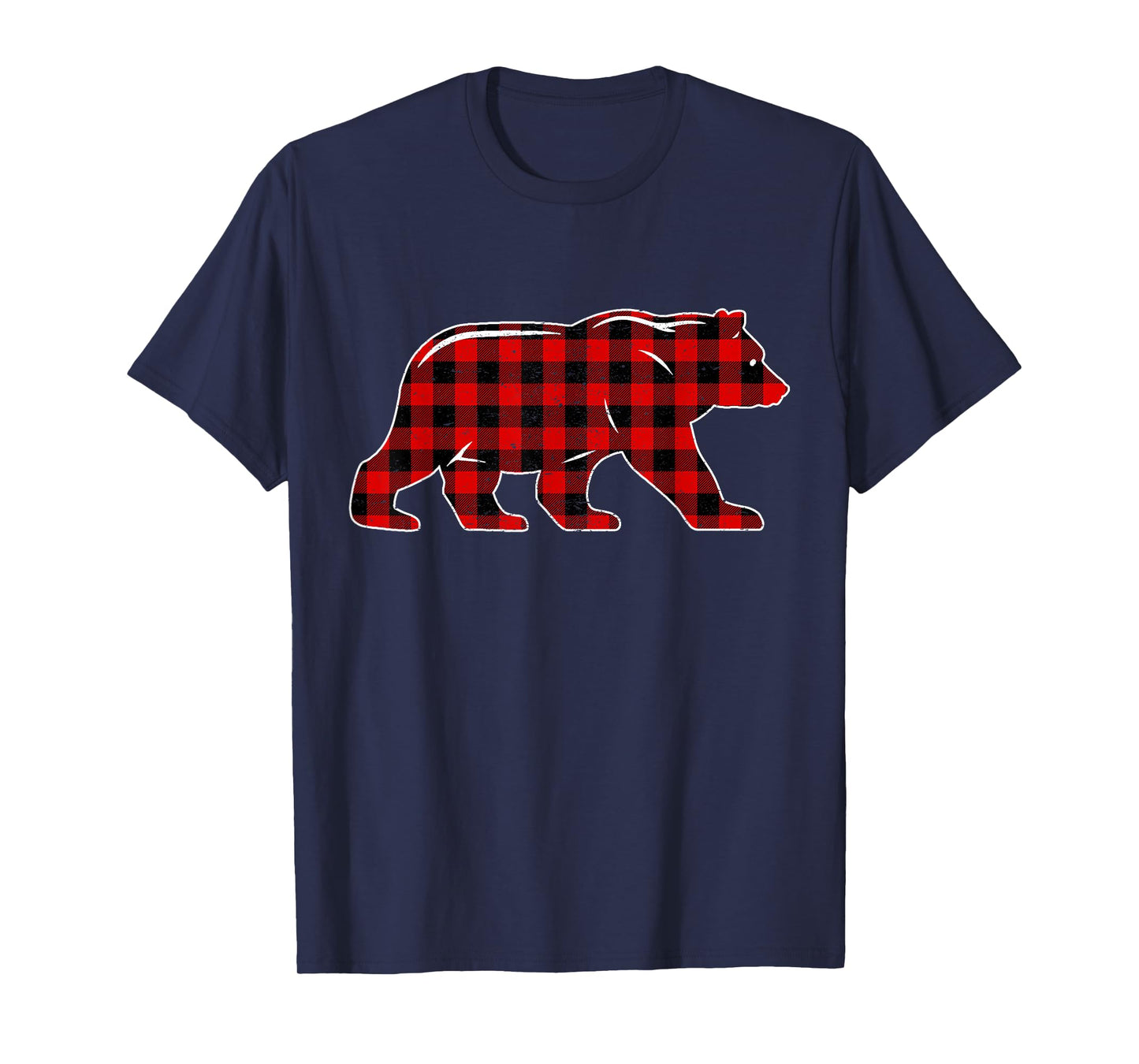 Red Buffalo Plaid Christmas Bear Pajama Sweater Women Men T-Shirt