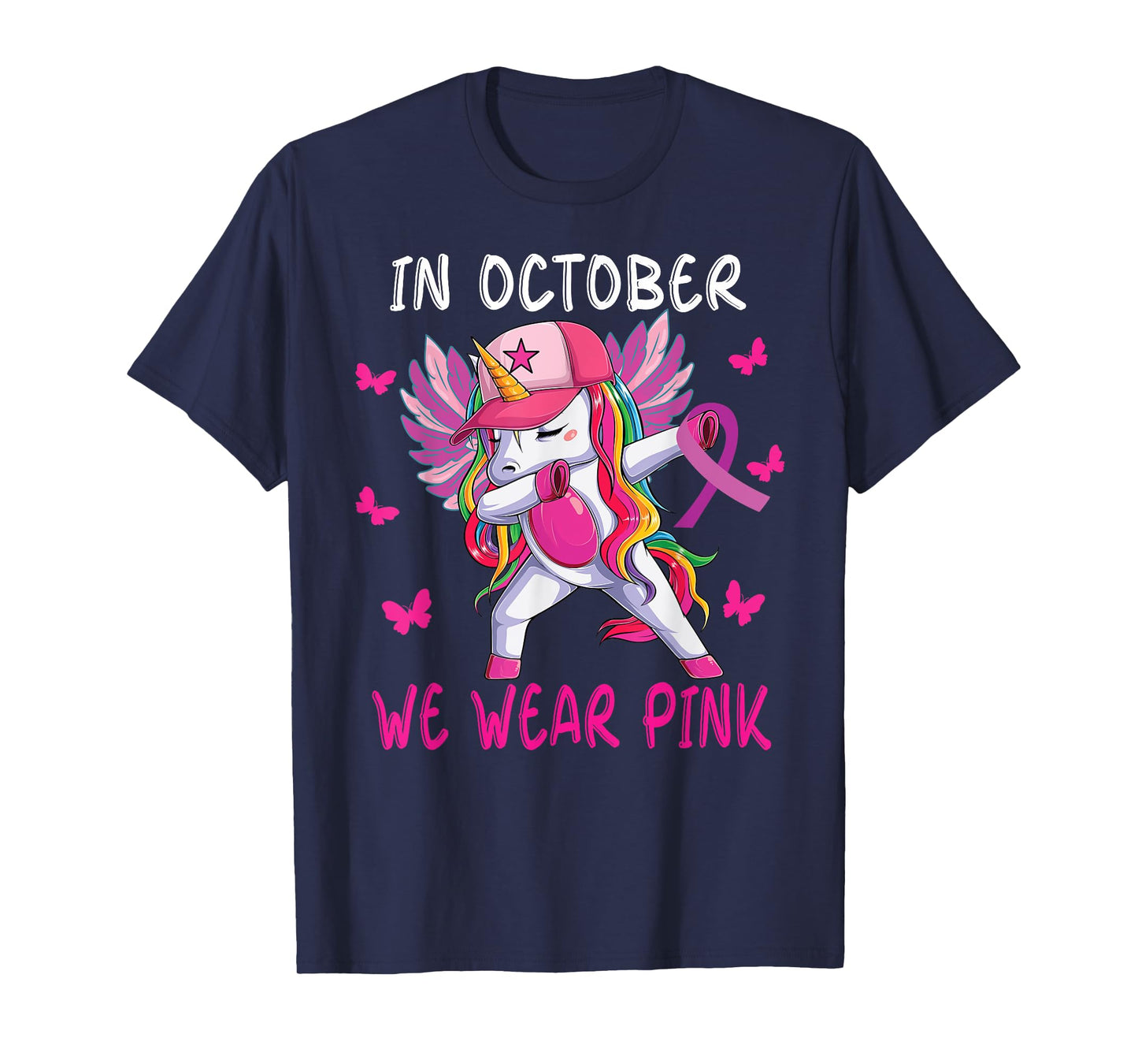 girls breast cancer awareness for toddlers kids Women T-Shirt