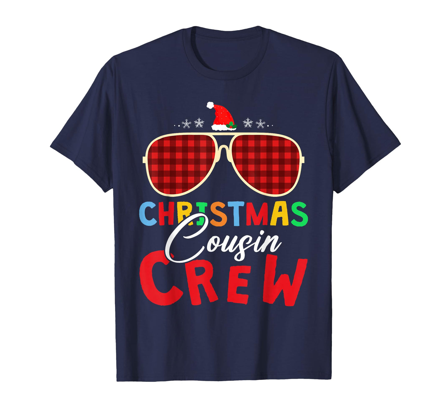 Christmas 2025 Cousin Crew Xmas Lights Funny Matching Pajama T-Shirt